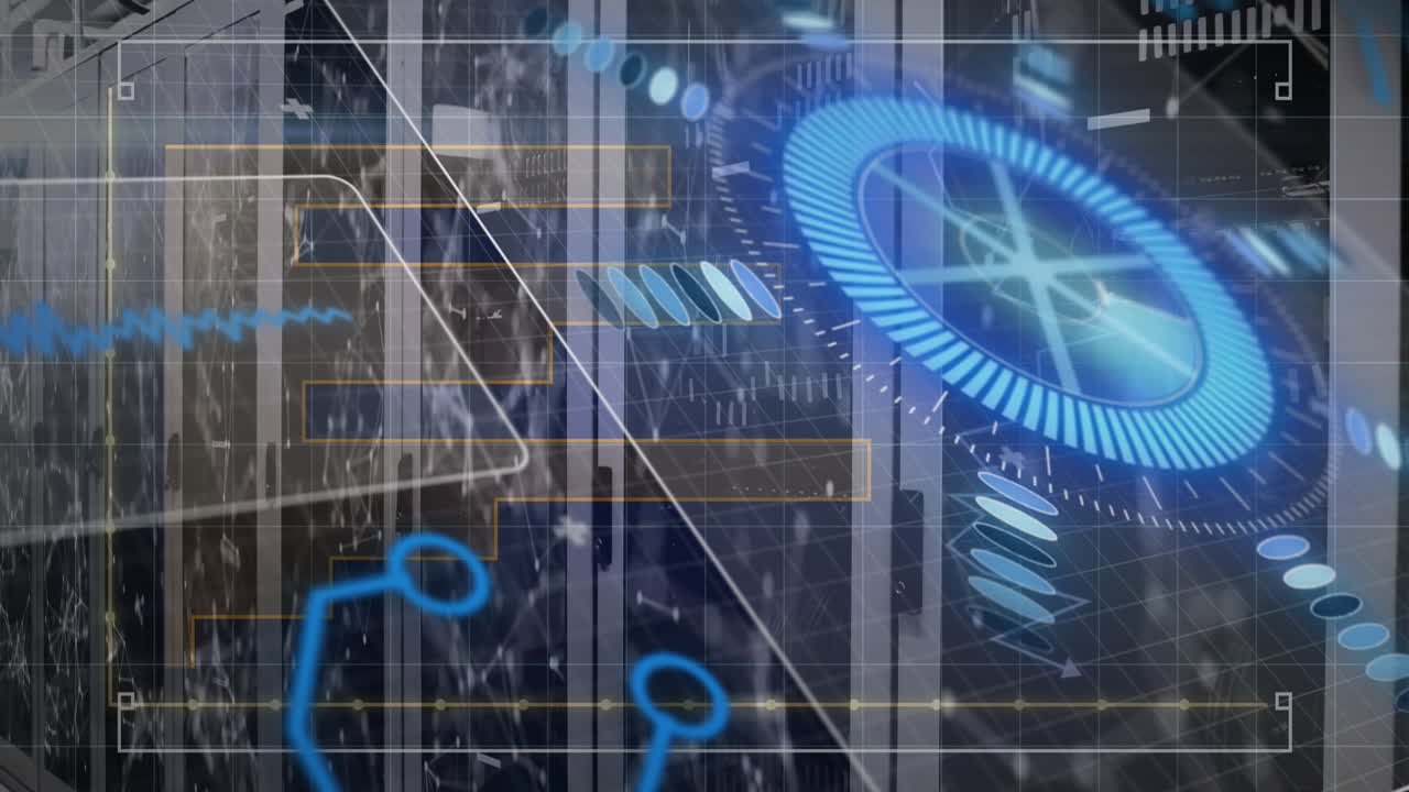 서버  ⁇  위의 스 ⁇  스캐닝과 함께 데이터 처리 애니메이션