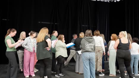 artistic direction, performance production, rehearsing cast members