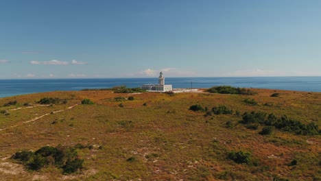 Droning-Towards-The-Faro-Los-Morillos-In-Cabo-Rojo-Puerto-Rico-Post-Hurricane-Maria