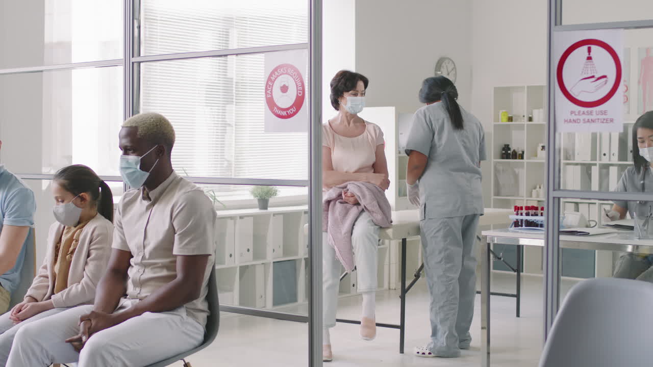 Senior Lady Gets Vaccinated Against Coronavirus