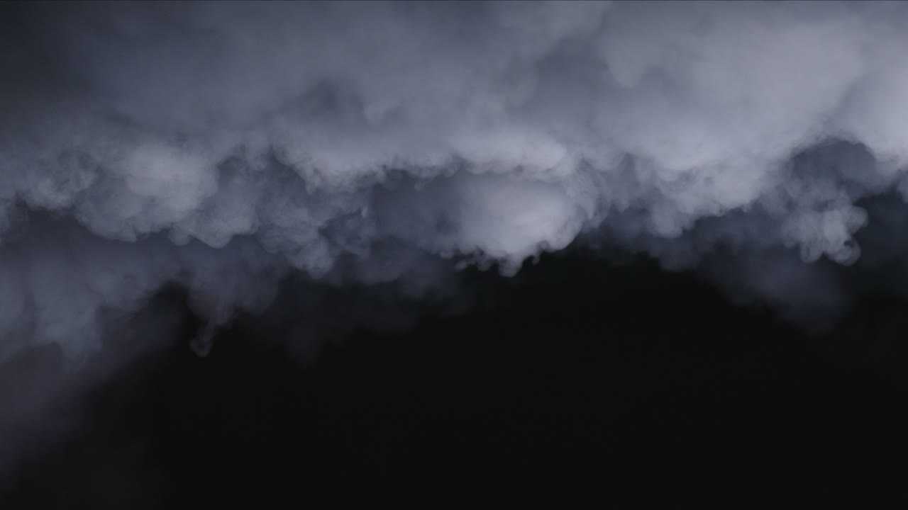 현실적인 건조 얼음 연기 구름 안개