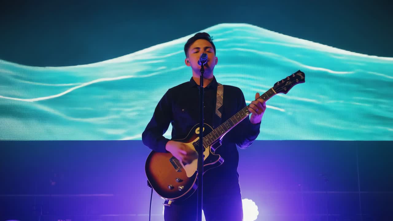 무대에서 공연하는 음악가