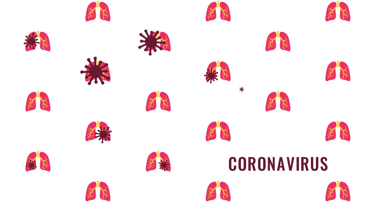animación del patrón de propagación de la infección por el virus corona