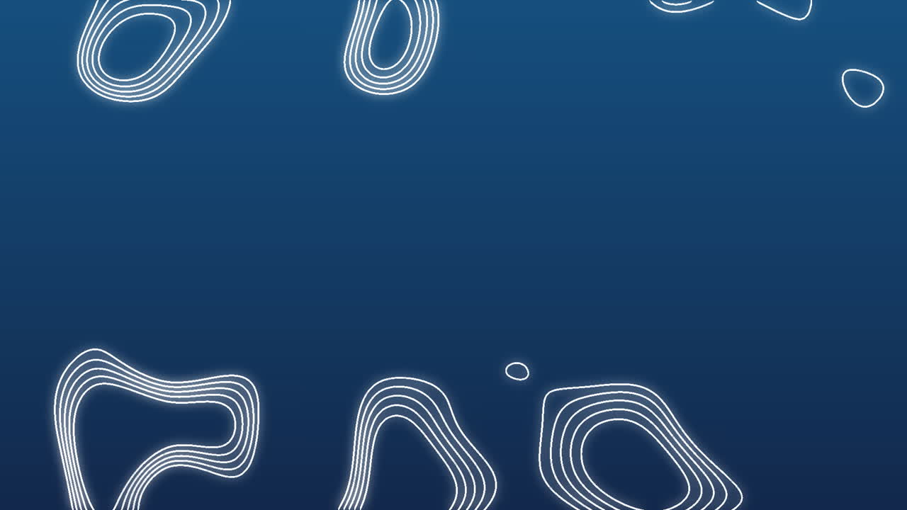 파란색과  ⁇ 색의 산 지도의 애니메이션