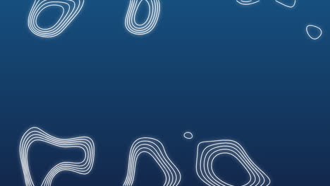 animación del mapa de la montaña azul y blanco