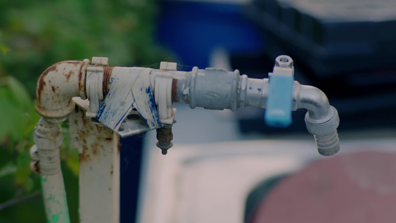 Rusty Old Outdoor Water Faucet