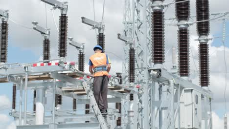 construction of a transformer substation