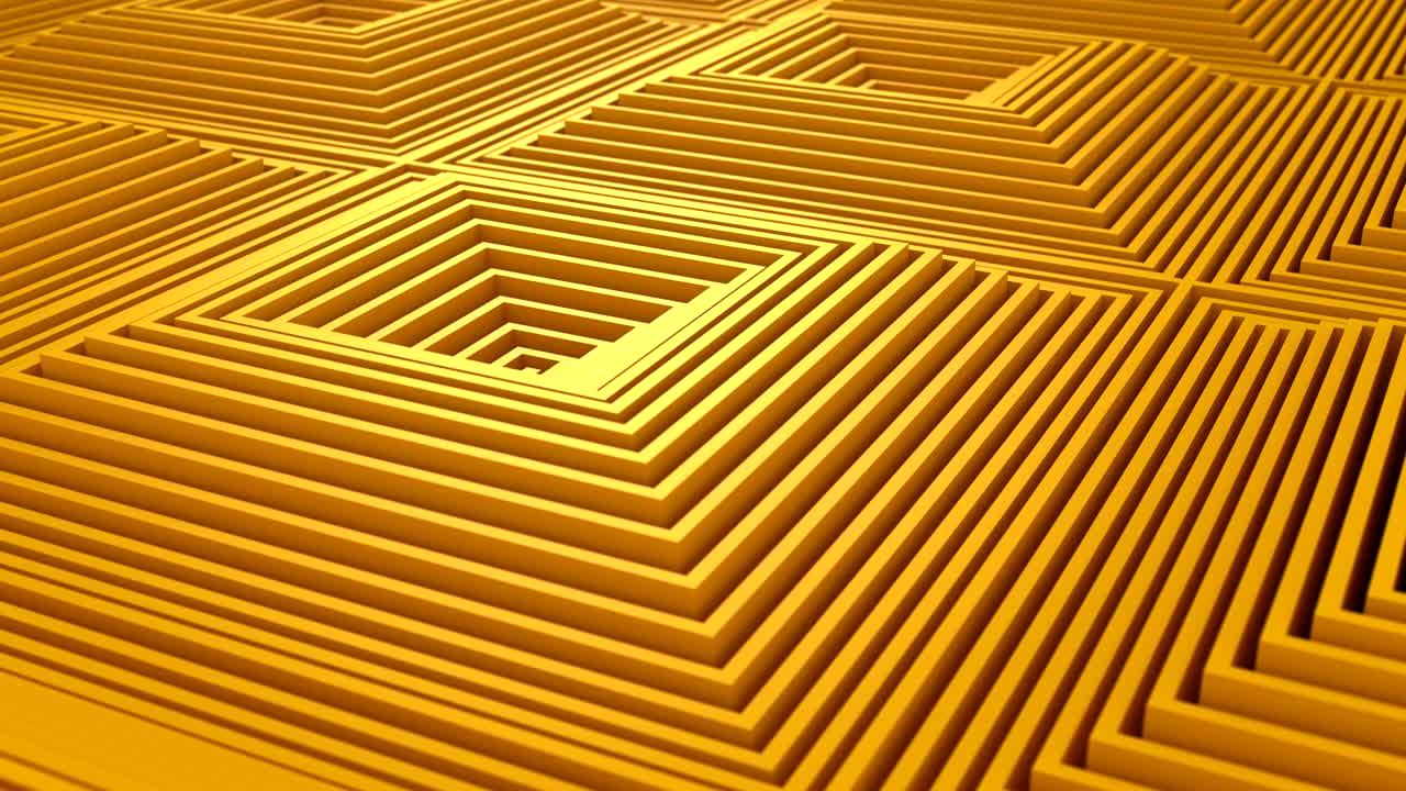 los cuadrados formaron una onda