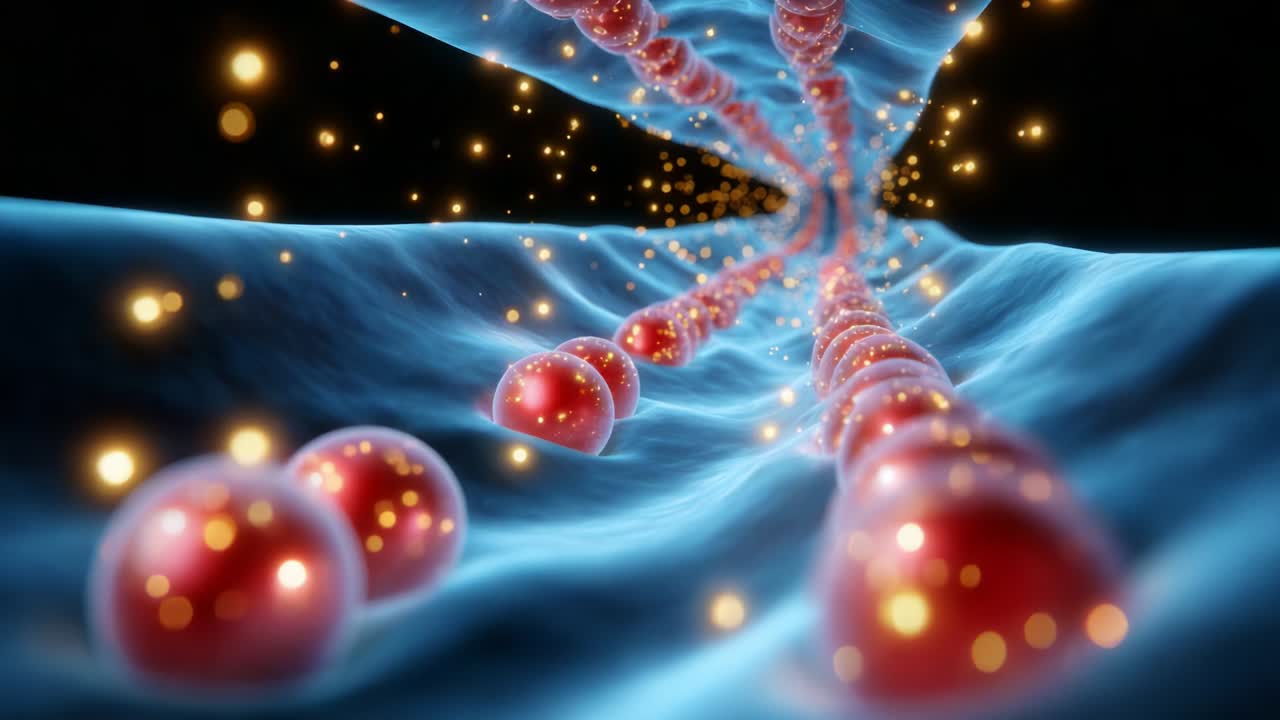 Exploring the Intricate Pathways of Molecular Structures: A Visual Journey Through the Dynamic Flow of Particles Illuminated by Radiant Energy, Unveiling the Secrets of Atomic Interactions and Fluid Dynamics