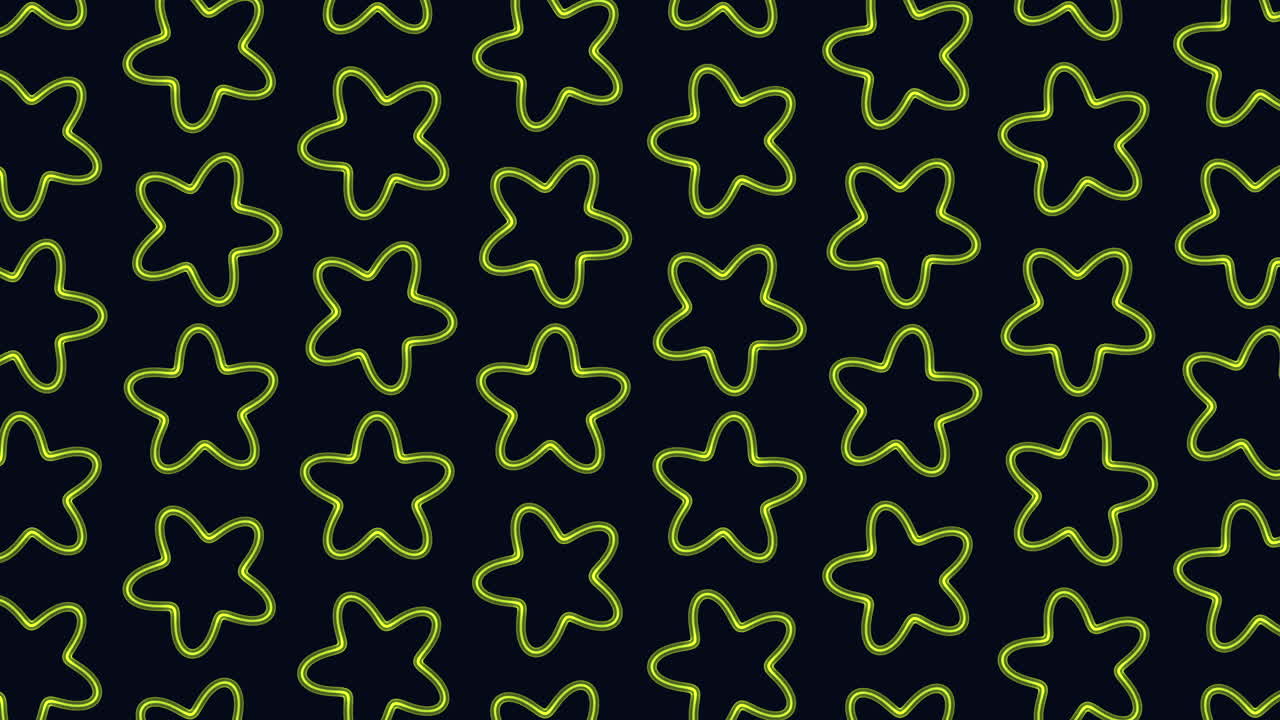 un llamativo patrón de estrella azul en un fondo oscuro