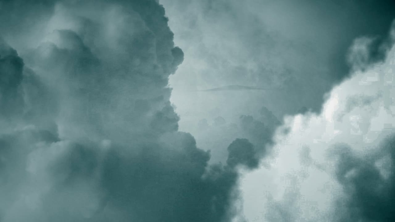 구름을 날아다니며 하늘을 여행합니다.