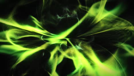 green smokey waves of abstract energy. animation