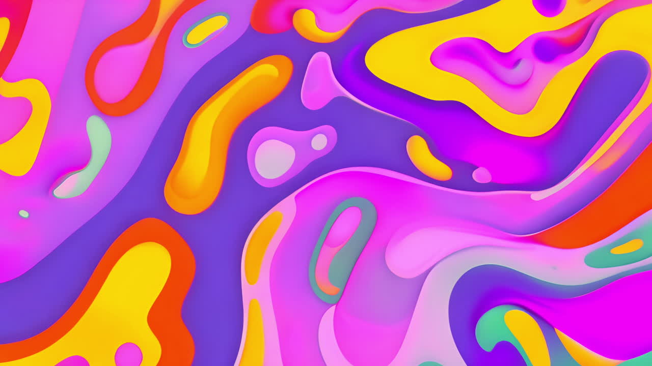 Vibrant Abstract Fluid Art Pattern
