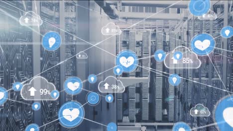 Animation-of-network-of-connections-with-icons-over-computer-servers