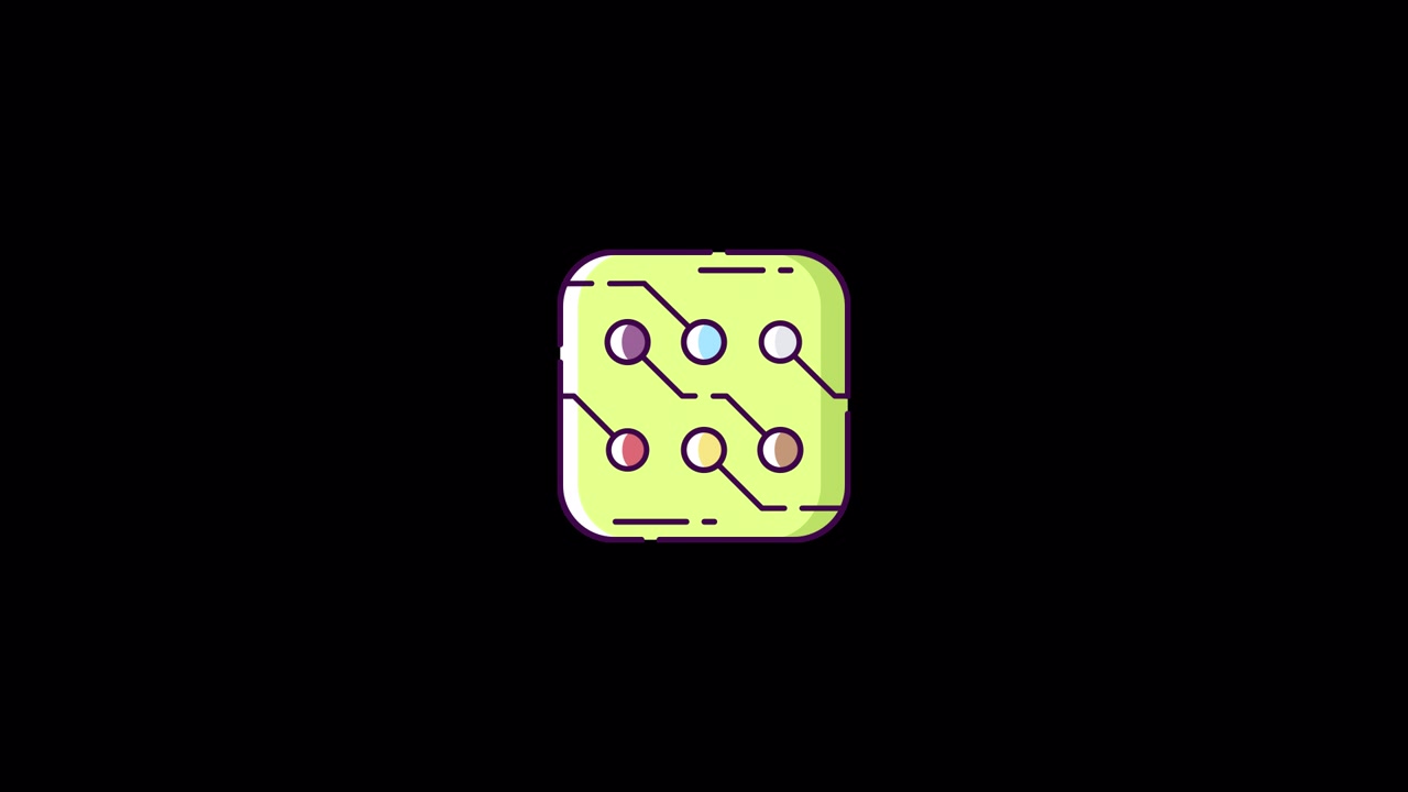 Abstract electronics Icon Animation