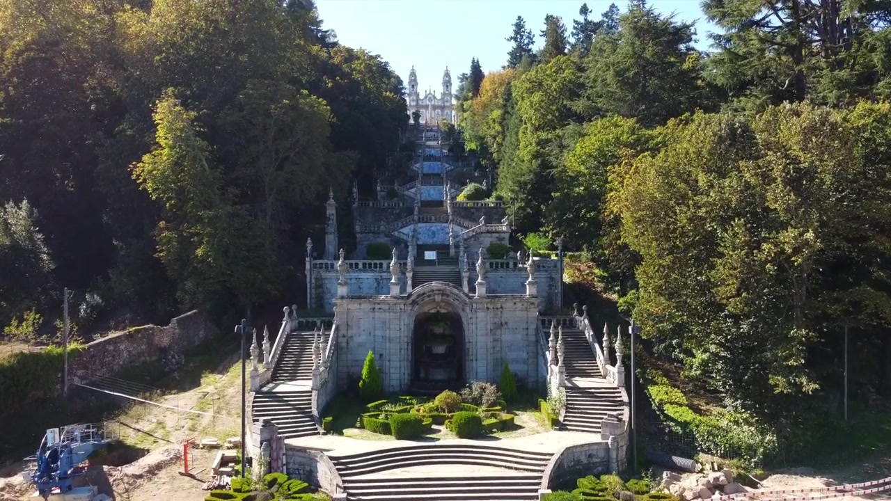 Kerkentrap van Lamego in Portugal