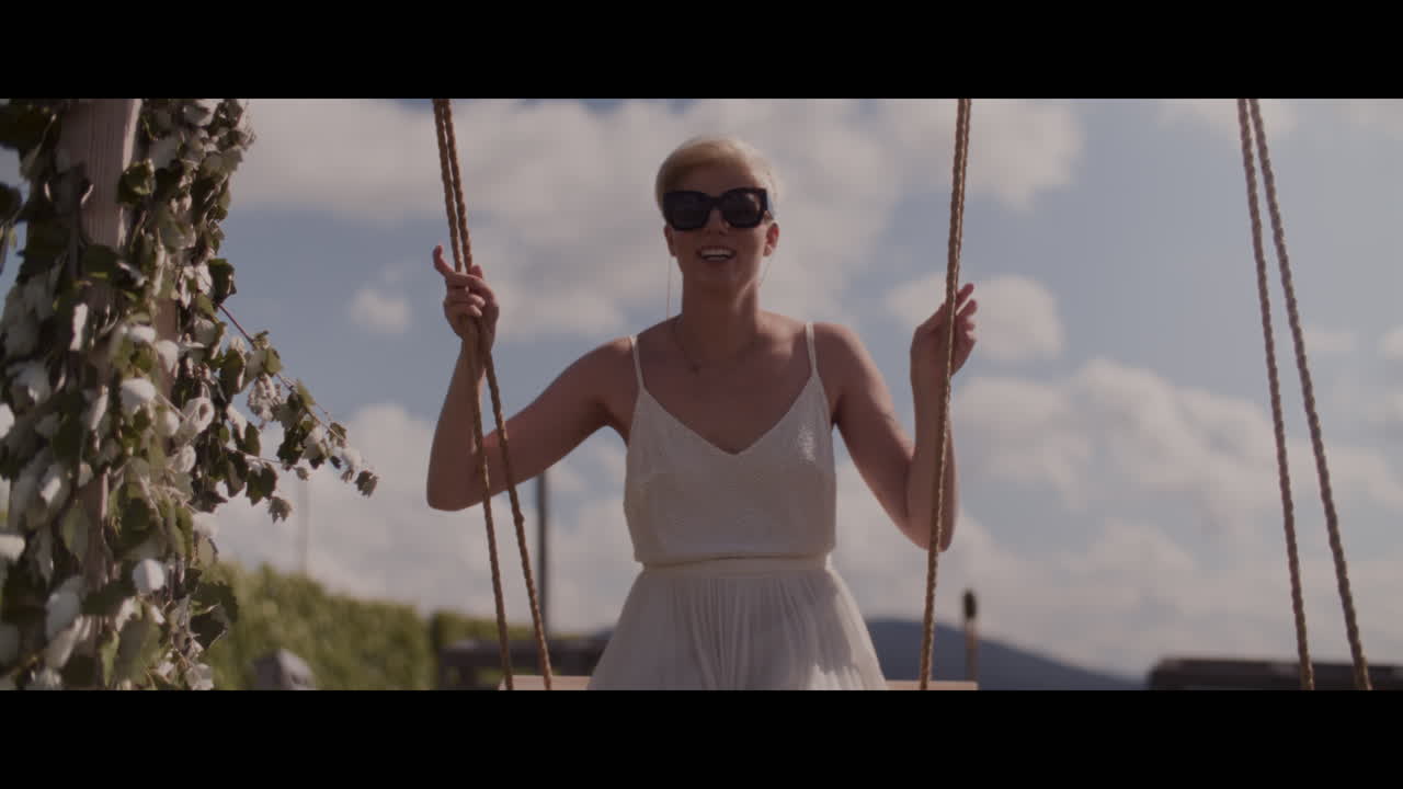 Woman on a swing