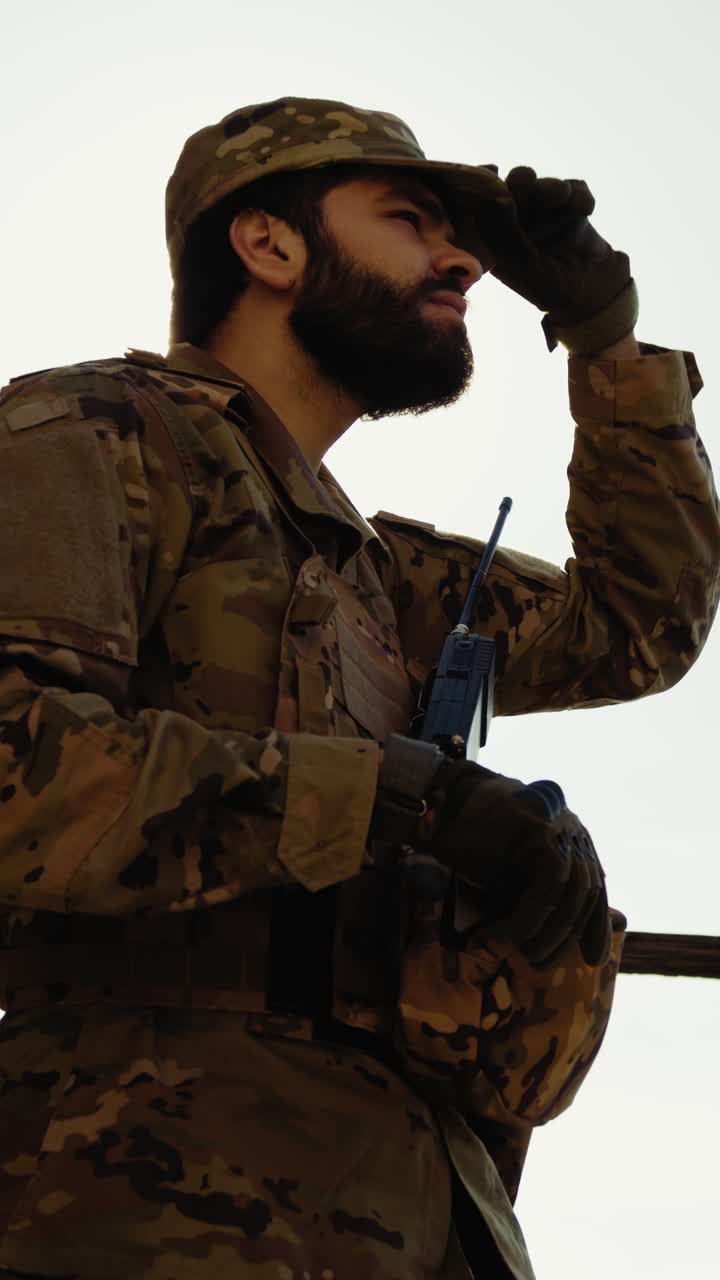 The Sun Shines On The Young Soldier Preparing For War