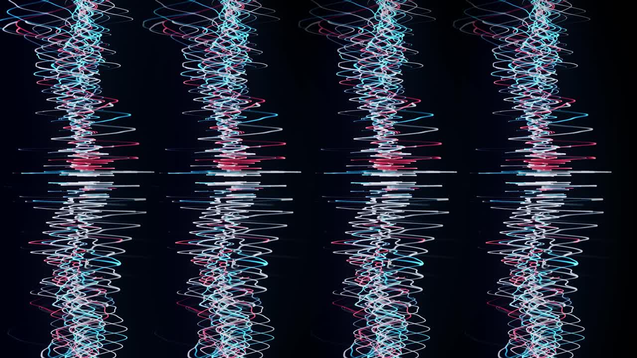 Abstract Glowing Lines Art