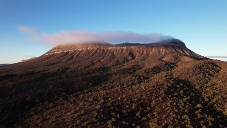 aerial-footage-of-scenic-natural-landscape-in-Lovell-canyon-red-rock-formation-California