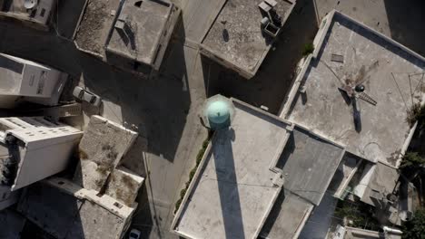 old mosque at palestine old city abu dahuk- aerial