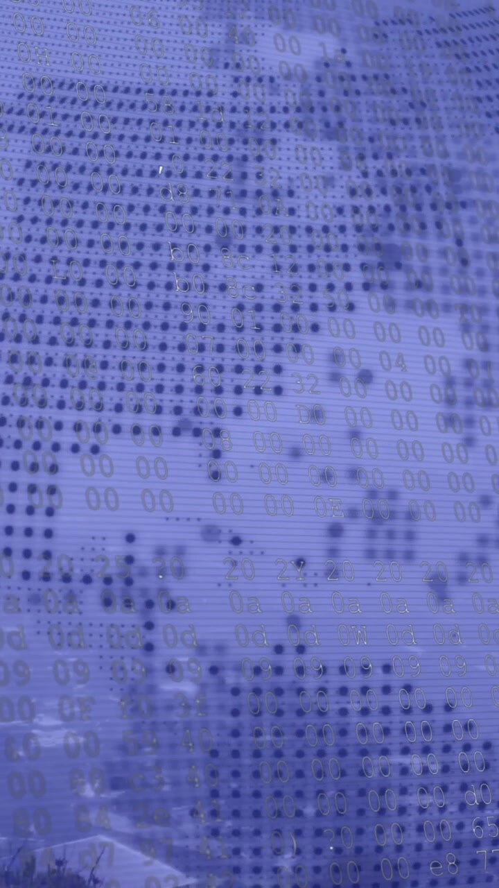 Animation of financial data processing over globe