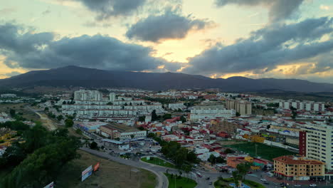 Bird&rsquo;s Eye View of Algeciras, Spain and Surrounding Mountains