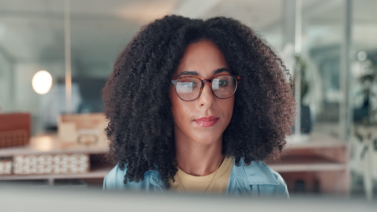 Professional woman working in modern office