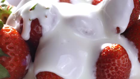 strawberries with whipped cream