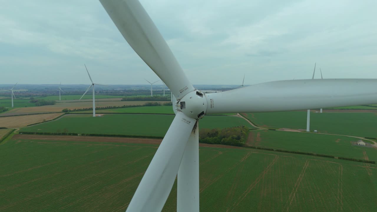 Solar and Wind Energy Mix in Rural England from Drone Perspective
