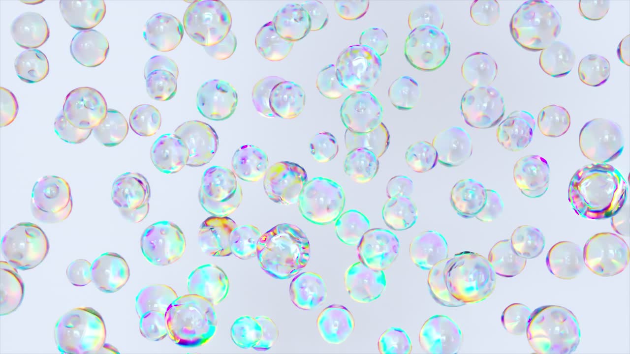 burbujas iridescentes abstractas