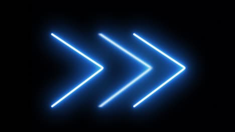 flechas de animación de neón.