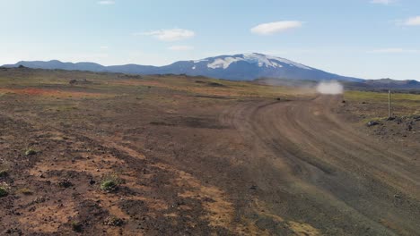 Vista-Aérea-De-La-Carretera-Landmannalaugar-En-Islandia