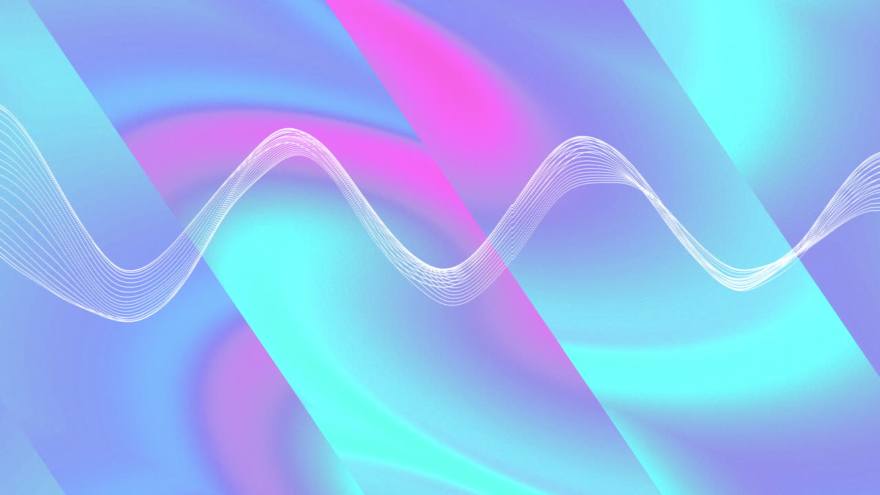 파스텔 다채로운 배경에서 데이터 전송과 함께 연결 네트워크의 애니메이션