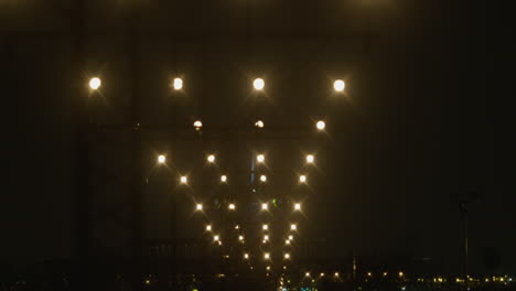 street lights at night