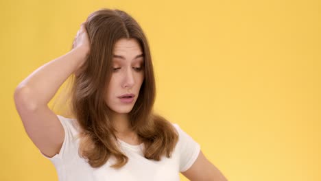 woman with different expressions