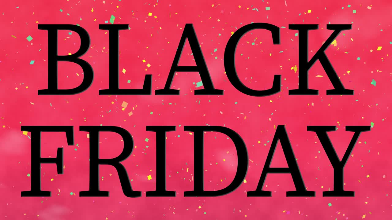 BLACK FRIDAY event text animation motion graphics