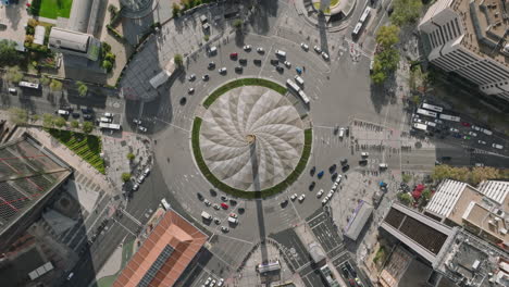 roundabount hovering over madrid, the financial district stands as a testament