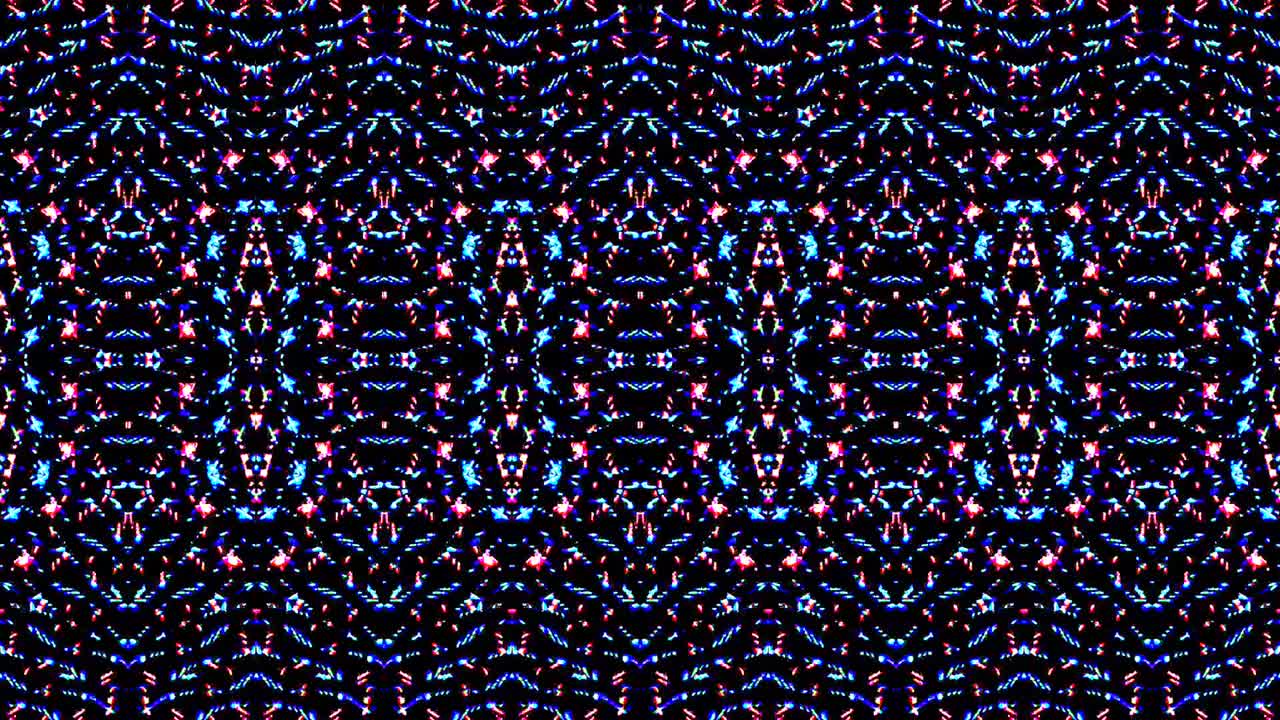 multi color abstract lines kaleidoscope black background