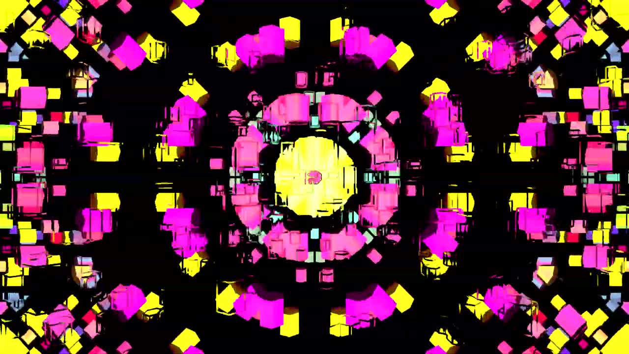 Warna Kaleidoskop Latar Belakang Video Efek