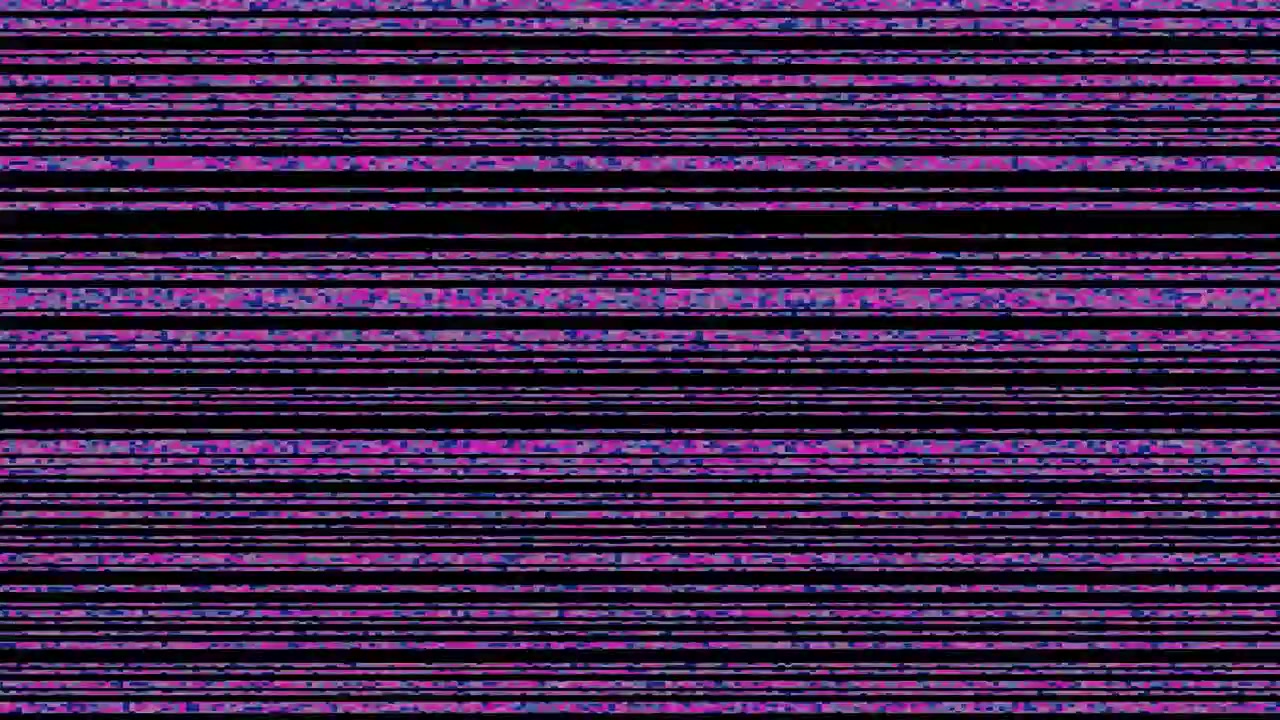 Digital Glitch Effect with Horizontal Lines and Noise