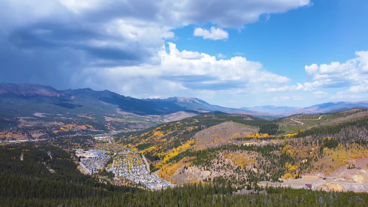 브레켄리지, 콜로라도의 드론 뷰
