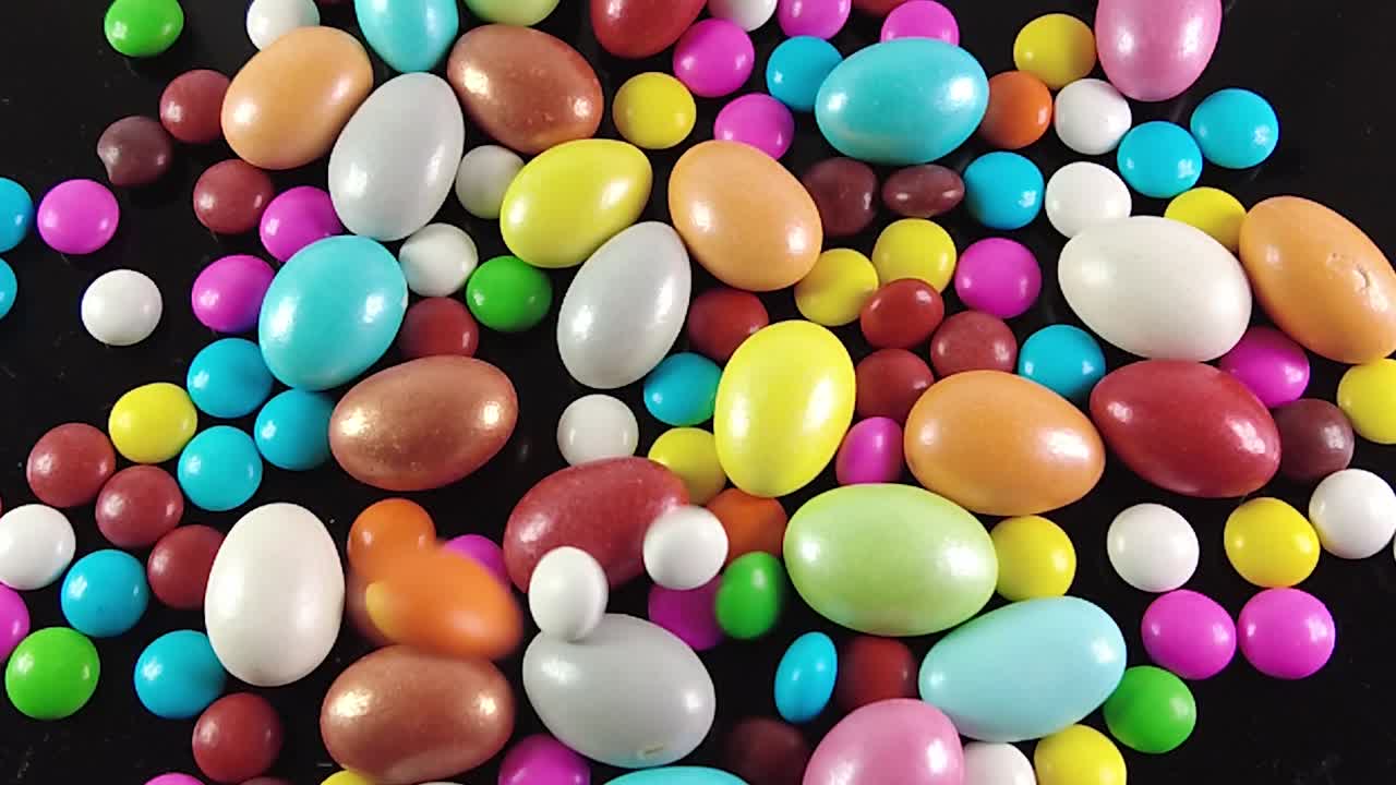 Caramelos de chocolate de colores