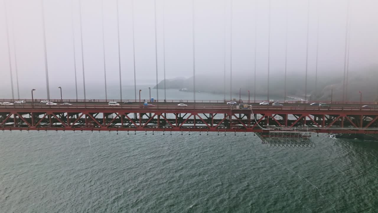 Golden Gate Bridge Covered in Fog