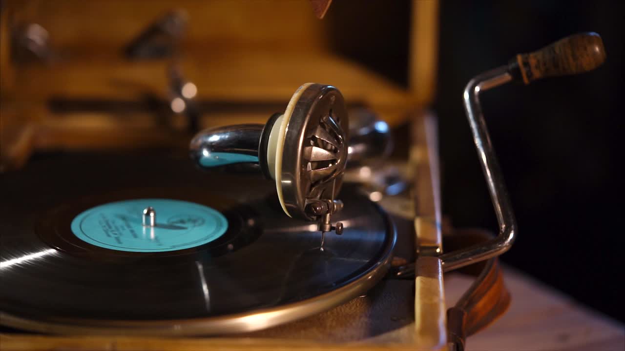 빈티지 레코드 플레이어