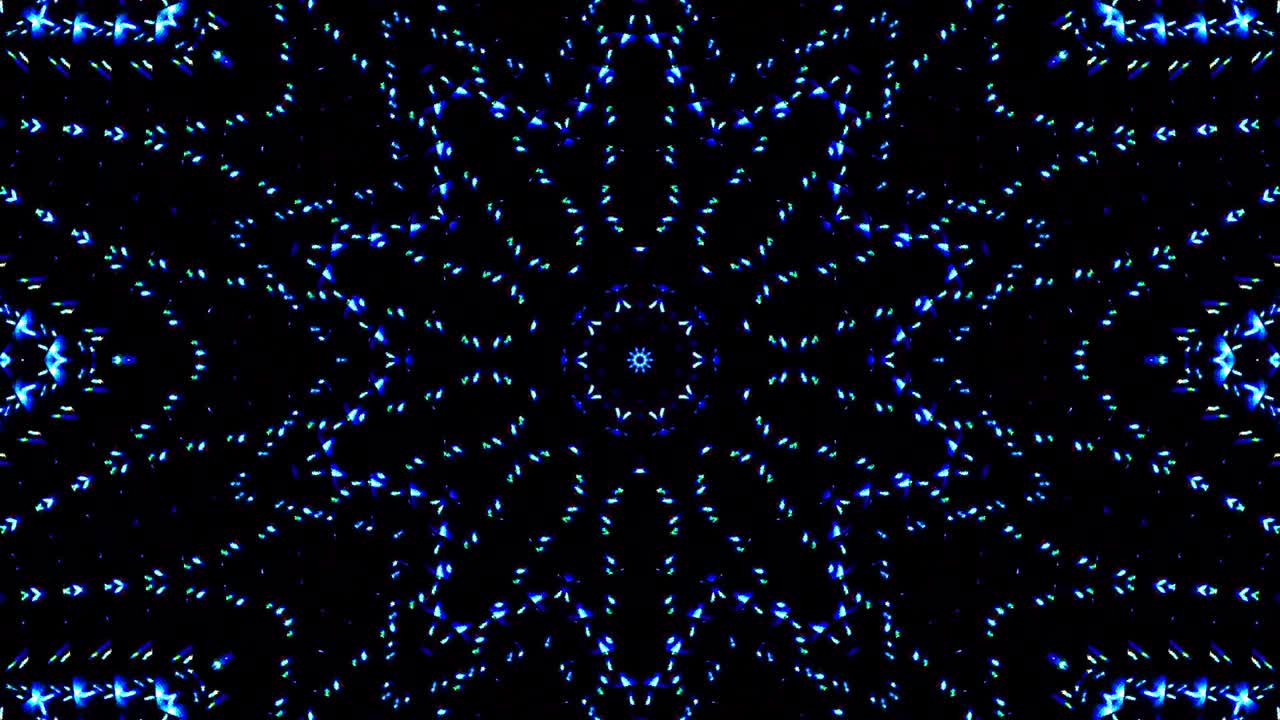 las líneas brillantes brillantes establecen un movimiento de onda azul, colorido, sobre un fondo negro