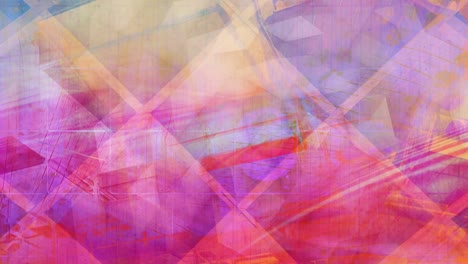 pastel rosa y naranja geometría de desplazamiento abstracto - animación de fondo de movimiento de bucle sin costuras de 4k