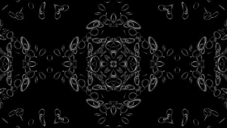 composición simétrica abstracta, elementos 3d se iluminan como bombillas con luz de neón multicolor. bg en bucle para espectáculos o eventos, exposiciones, festivales o conciertos, videos musicales, dj o vj para clubes nocturnos.
