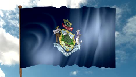 maine state flag