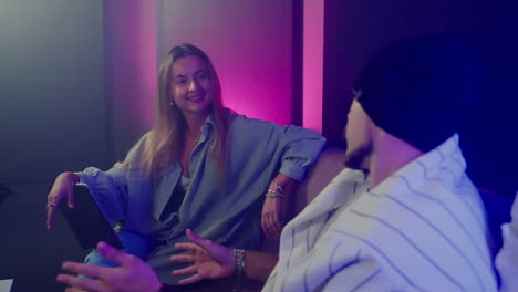 interview with a woman and man